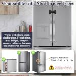 Kid and Pet Safe French Refrigerator Locks, 2 Pack
