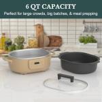 6 Quart 8-in-1 Multi-Cooker and Casserole Pot