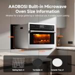 AAOBOSI 24-Inch Microwave Air Fryer Combo