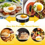 Egg Ring Set with Silicone Handle - 3 Pack