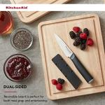 KitchenAid Rubberwood Reversible Cutting Board, 8"x10