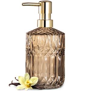 Clear Glass Soap Dispenser with Plastic Pump
