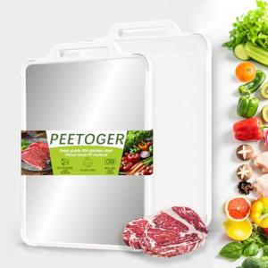 Large Double-Sided Stainless Steel Cutting Board