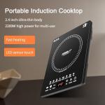 Portable Induction Cooktop with Easy Clean Glass