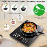 Portable Induction Cooktop with Easy Clean Glass