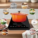 1800W Electric Hot Plate with Timer and Easy Clean