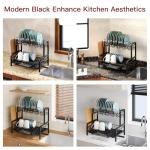 Large Stainless Steel 2-Tier Dish Drying Rack