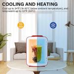 Simple Deluxe Portable Mini Fridge for Drinks and Skincare