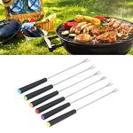 Chazcool 6PCS Stainless Steel Fondue Fork Set