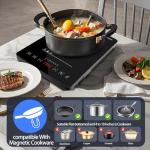 1800W Electric Hot Plate with Timer and Easy Clean