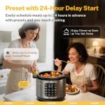 CARORI 9-in-1 Electric Pressure Cooker, 8 Qt