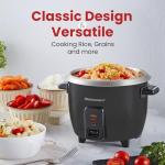 Elite Gourmet Electric Rice Cooker, 6 Cups