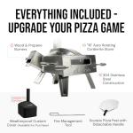 Portable Dual Fuel Pizza Oven for Outdoor Use