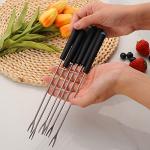 Chazcool 6PCS Stainless Steel Fondue Fork Set
