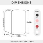 Simple Deluxe Portable Mini Fridge for Drinks and Skincare