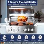 Stainless Steel Propane Grill with Infrared Burner