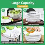 Large Salad Spinner with 4 Blade Slicer
