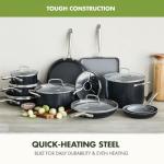 GreenPan 17-Piece Ceramic Nonstick Cookware Set