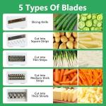 Large Salad Spinner with 4 Blade Slicer