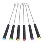 Chazcool 6PCS Stainless Steel Fondue Fork Set
