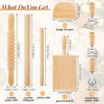 9-Piece Pasta Making Tool Set with Rolling Pin