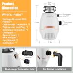 Trifecte Pro 3/4 HP Quiet Garbage Disposal