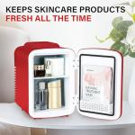 Simple Deluxe Portable Mini Fridge for Drinks and Skincare
