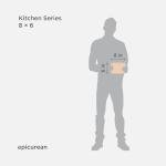 Epicurean Natural Cutting Board, 8"x6