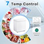 Stopsad 3.5 Cu.Ft Mini Chest Freezer, White