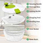 Large Salad Spinner with 4 Blade Slicer