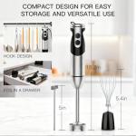 12-Speed Immersion Hand Blender with Titanium Blades