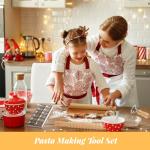 9-Piece Pasta Making Tool Set with Rolling Pin