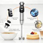 12-Speed Immersion Hand Blender with Titanium Blades