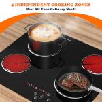 TOPWISH 24-Inch 4 Burner Electric Cooktop
