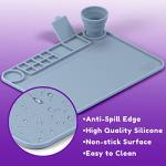 Silicone Art Mat with Cup and Raised Edge
