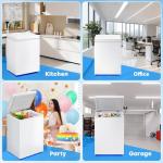 Stopsad 3.5 Cu.Ft Mini Chest Freezer, White