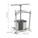 3L Manual Fruit Wine Press and Juice Maker