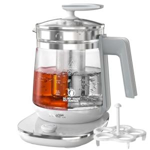 ICOOKPOT 1.5L Electric Glass Kettle, 1200W