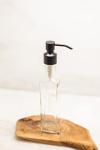 Rail19 French Glass Soap Dispenser with Metal Pump