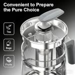 ICOOKPOT 1.5L Electric Glass Kettle, 1200W