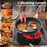 Disaenvir 2 Burner Electric Cooktop with Timer