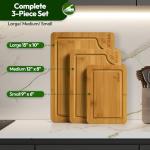 Bamboo Cutting Board Set – 3 Piece Gift Set