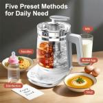 ICOOKPOT 1.5L Electric Glass Kettle, 1200W