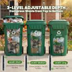 Manual Trash Compactor for 360L Wheelie Bin