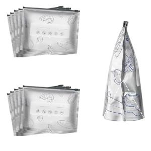 Reusable Stand-Up Foil Storage Bags with Labels