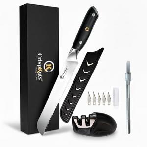 CrispKuts Sourdough Bread Knife Set with Lame