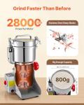 VEVOR High-Speed Electric Grain Mill Grinder