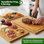 Bamboo Cutting Board Set – 3 Piece Gift Set