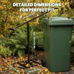 Manual Trash Compactor for 360L Wheelie Bin