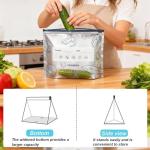 Reusable Stand-Up Foil Storage Bags with Labels